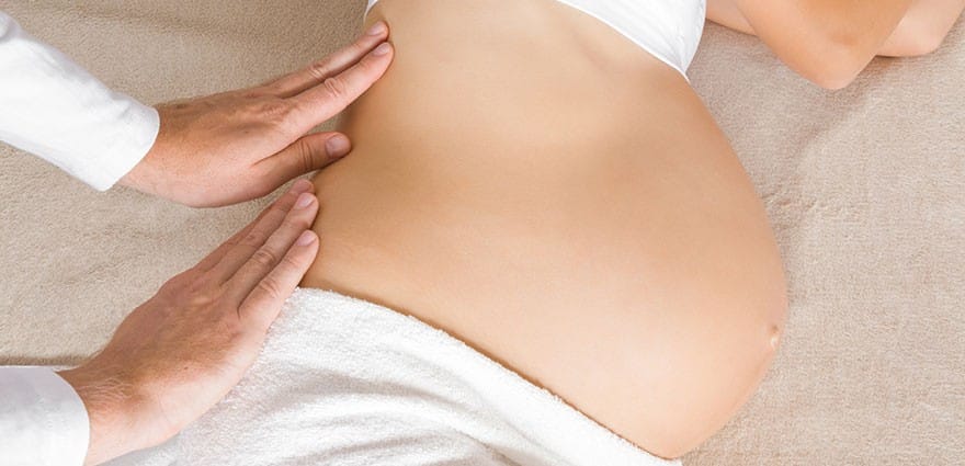 Back massage for pregnancy