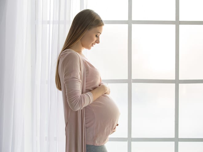 pregnant woman massages